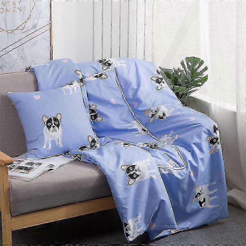 Oreiller Quilt Double usage Multi-Usage Double Zipper Pliable Soft pour Canapé de bureau de voiture