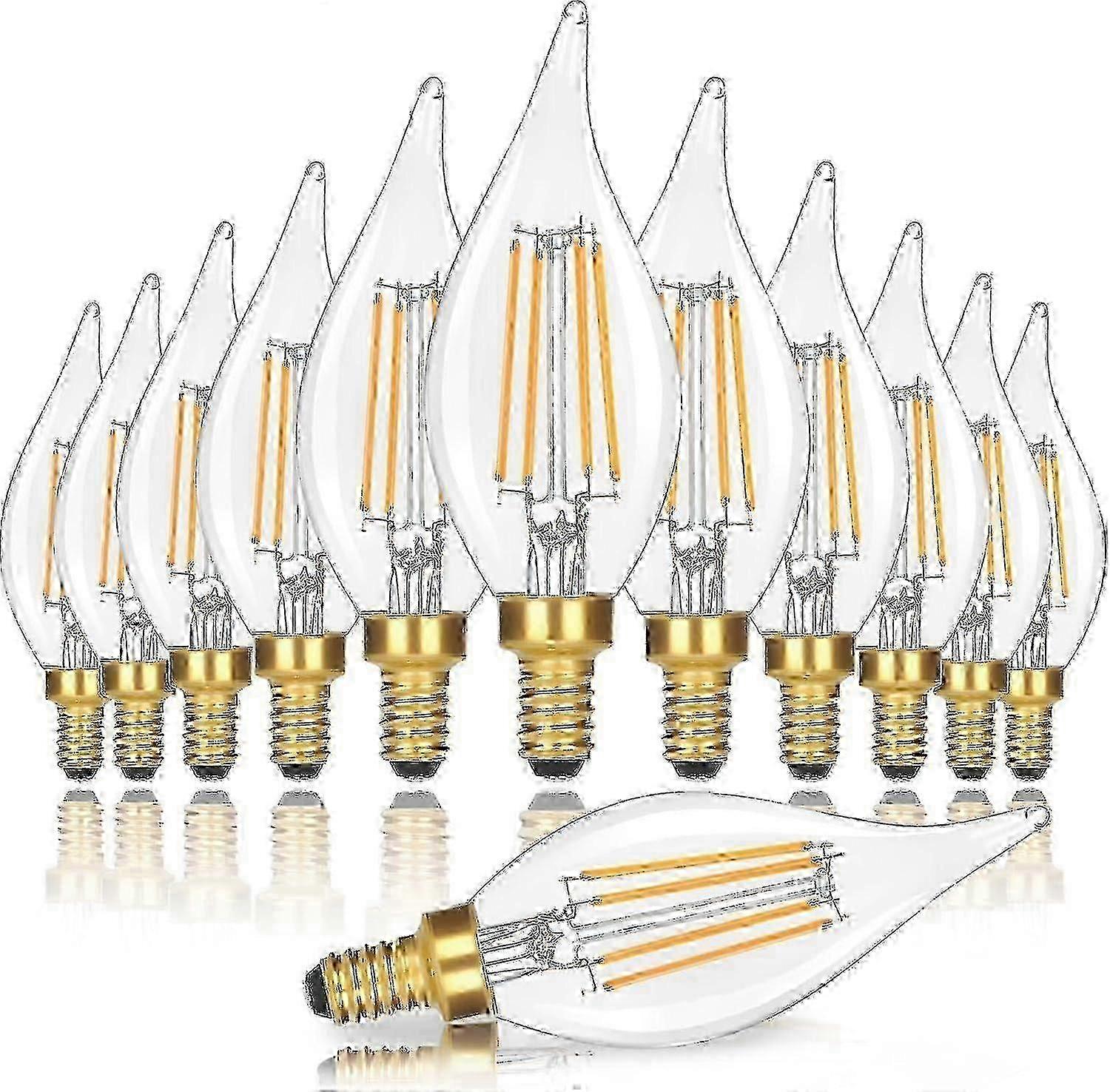 dimmable e12 led candelabra bulbs 4w equivalent 10 pack