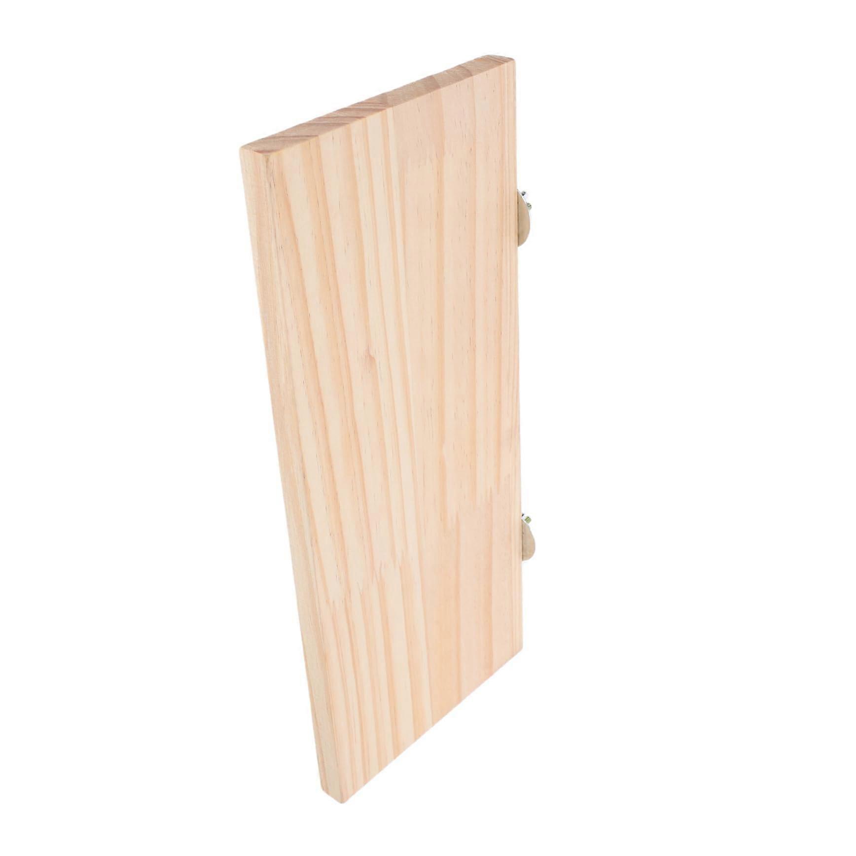 Bird Perch Platform Natural Wood Stand for Parrots and Small Pets Fits Most Cages Easy to Clean