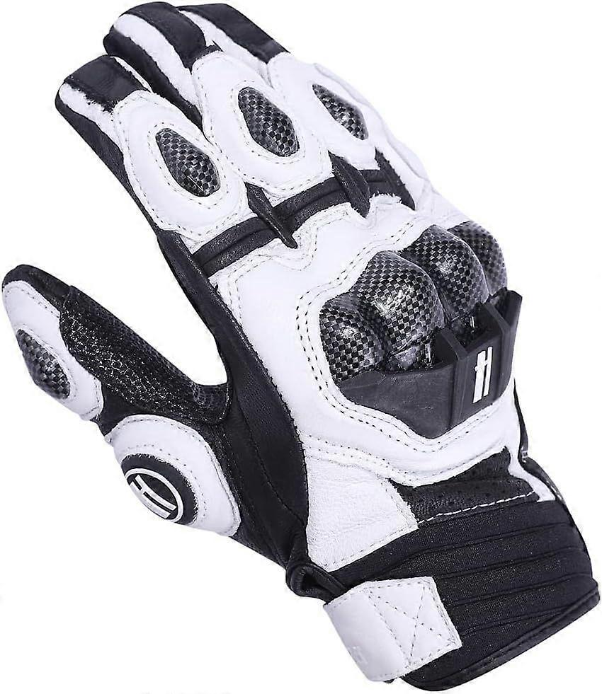 Breathable Leather Motorcycle Gloves Touchscreen for Men Women