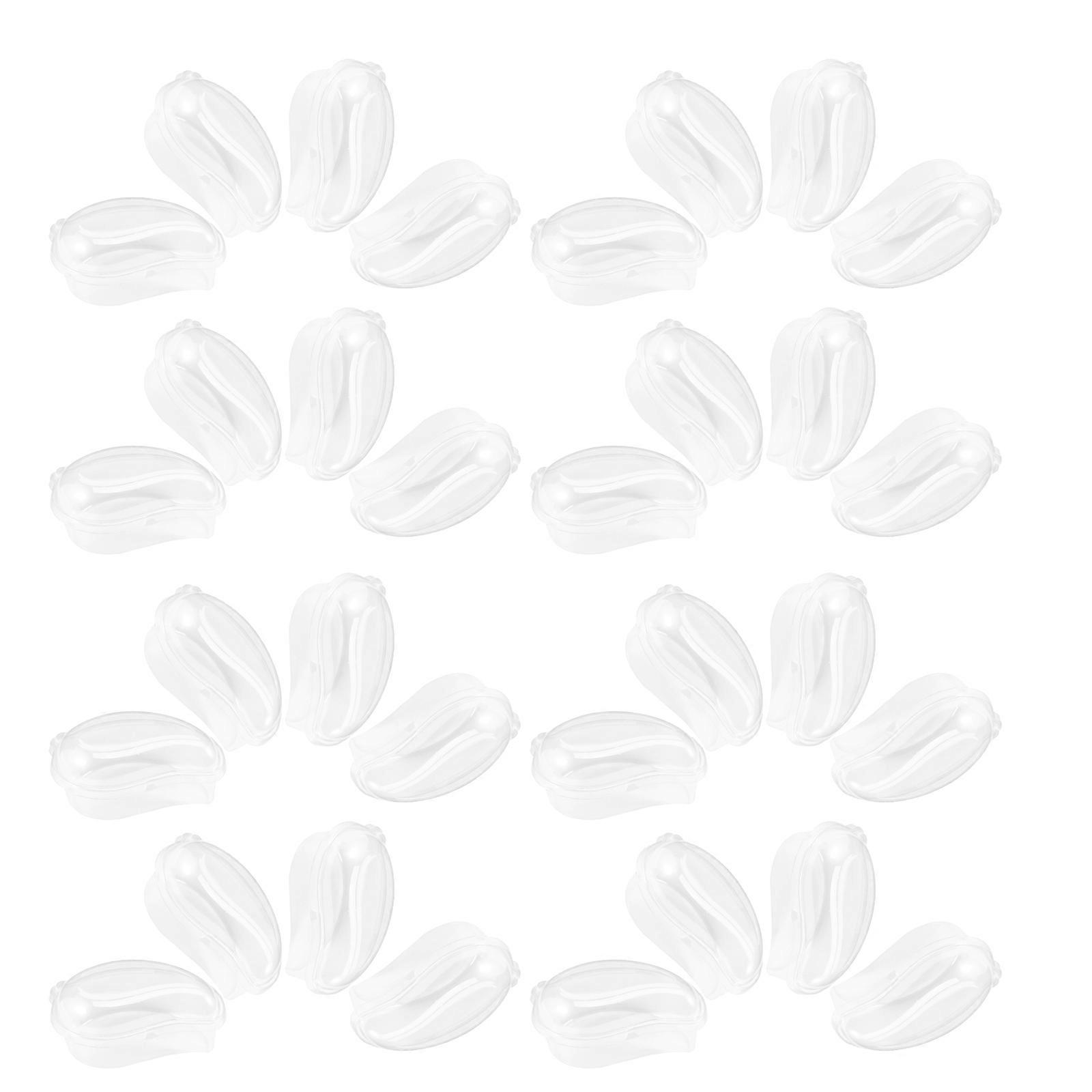 Transparent Cake Boxes Mango Shaped Cupcake Case with Leak Resistant Seal 250Pcs