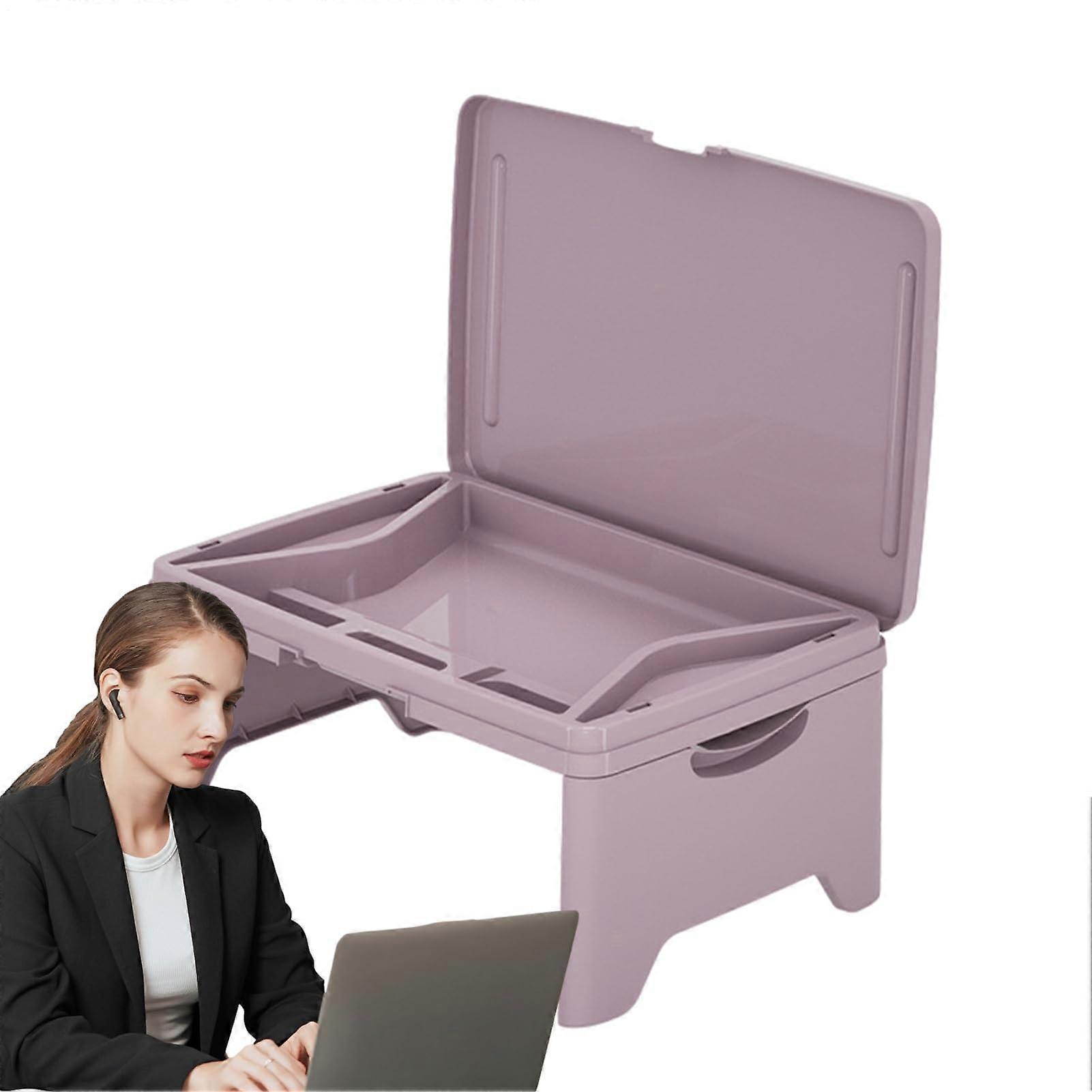 Laptop Desk for Bed Lightweight Folding Lap Desk Multifunctional Portable Car Seat Table Tray Couch Dining Purple