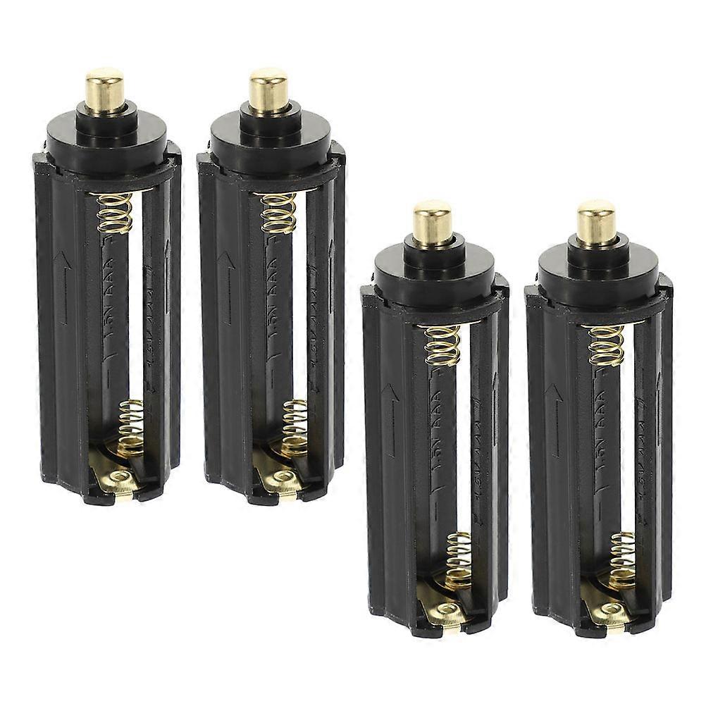 4pcs Reliable Battery Holder for 3 x AAA Batteries Practical Storage Case for Diy Flashlight Battery Box
