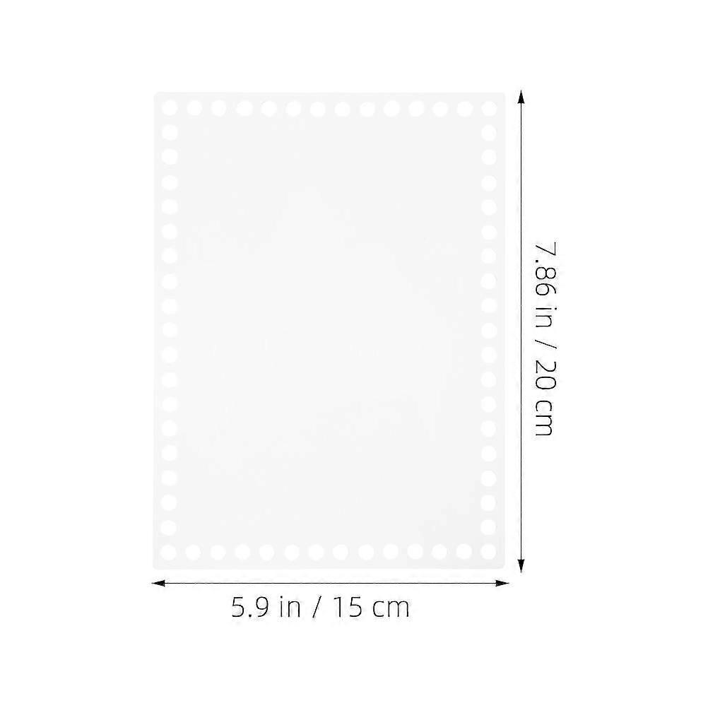 Transparent Acrylic Weaving Board for Crochet Base 3Pcs Bag Bottom Sheets