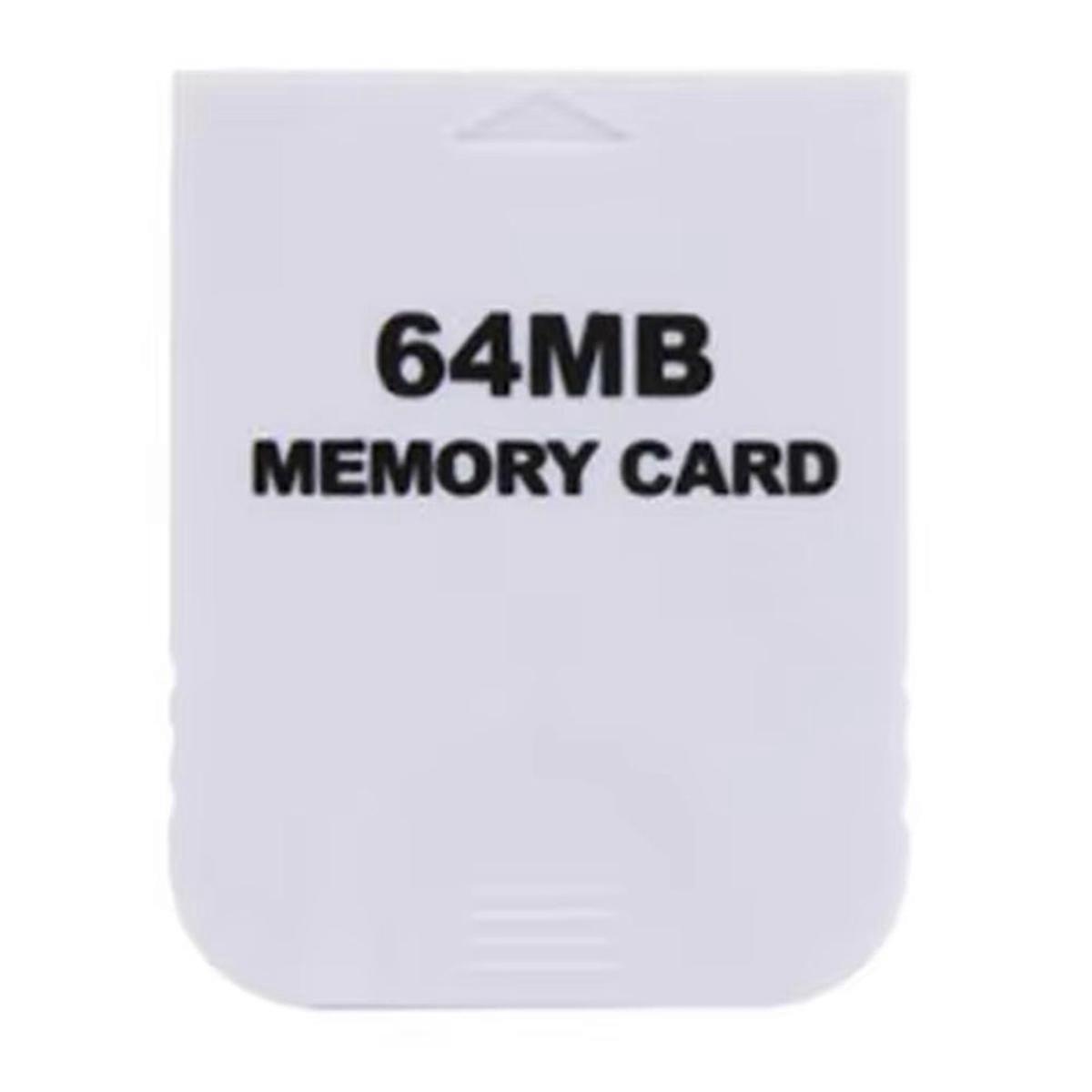 White Memory Card High Speed Flash Memory Chip Easy to Use Game 64MB