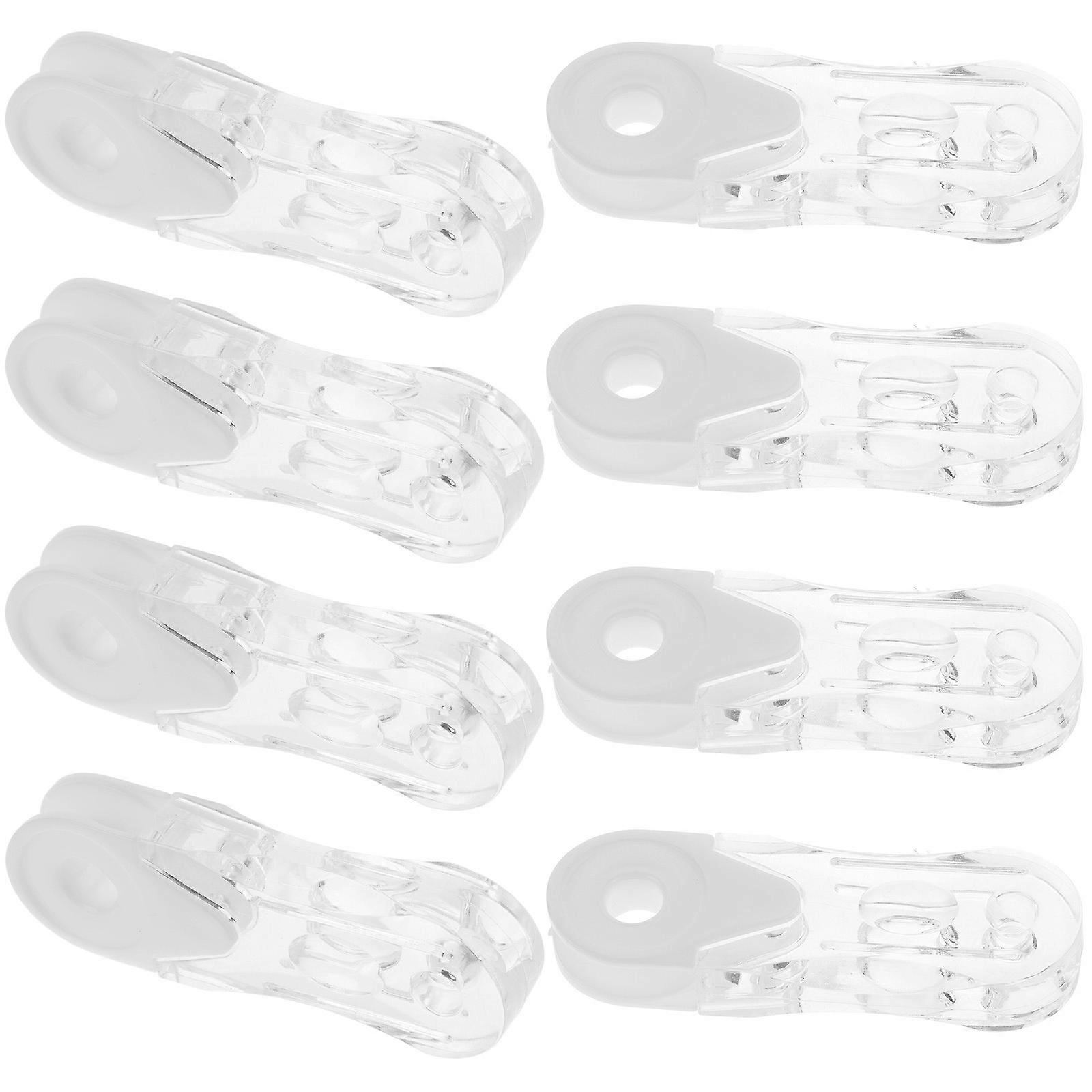 Curtain Rods 8Pcs Replacement Parts Crafted From Resilient ABS Ideal For Curtain Positioning In Household Spaces