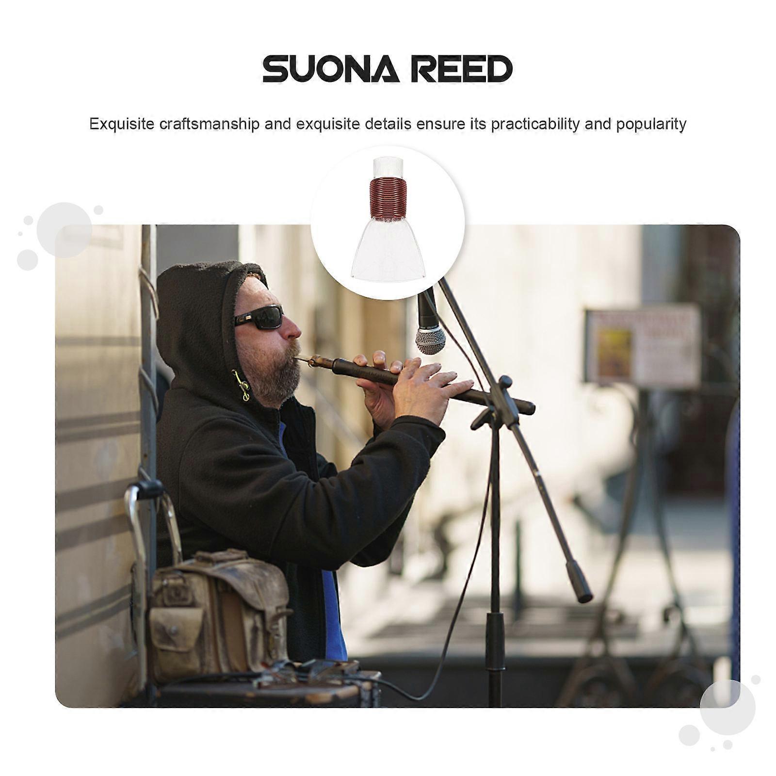 10 قطع المحمولة Suona Reeds البلاستيك Suona أبواق الملحقات للاعب