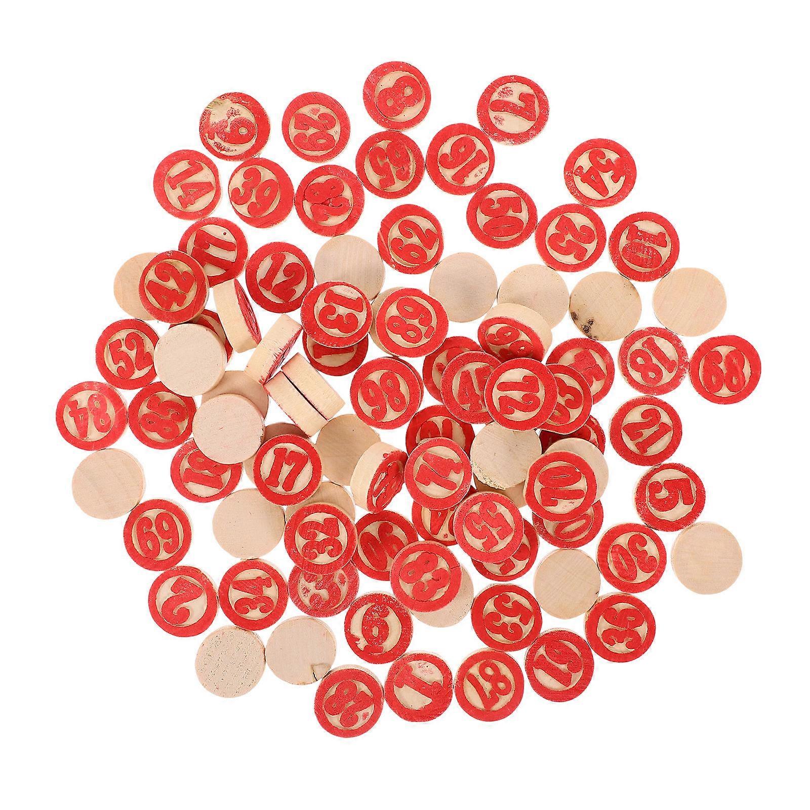 Number Digital Chess Piece Wooden Replacement for Game 2Sets