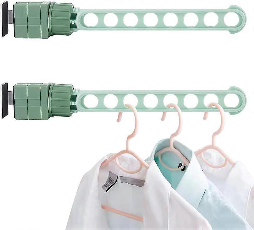 2 Pack Portable Clothes Drying Rack Travel Clothes Hangers with 8 Hanging Holes Window Frame Clothes Hanger for Traveling Multi Functional Space Saver