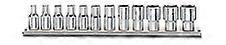 Beta 009000179 900 MB/SB12 Set Of 12 Hexagon Hand Sockets Long Series 1/4 Drive