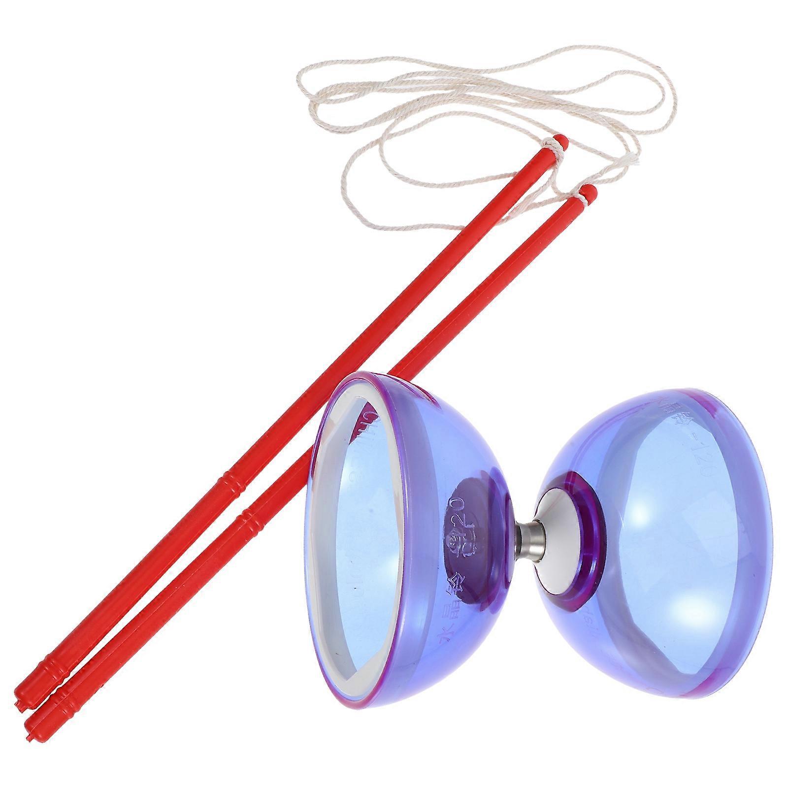 Transparent Soft Diabolo with Dual Wheels for Coordination