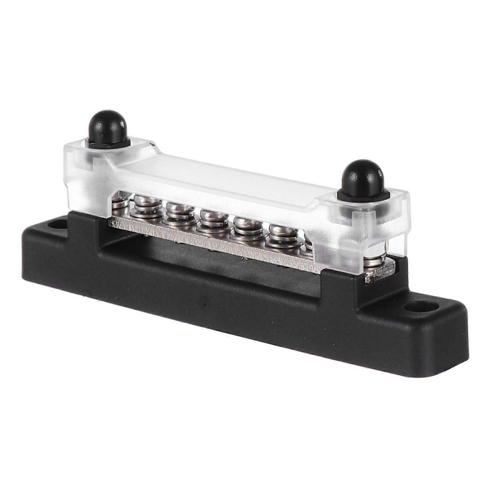 Copper Bus Bar Distribution Block with Cover for 12V 24V Car RV Motorcycle Clean Wiring