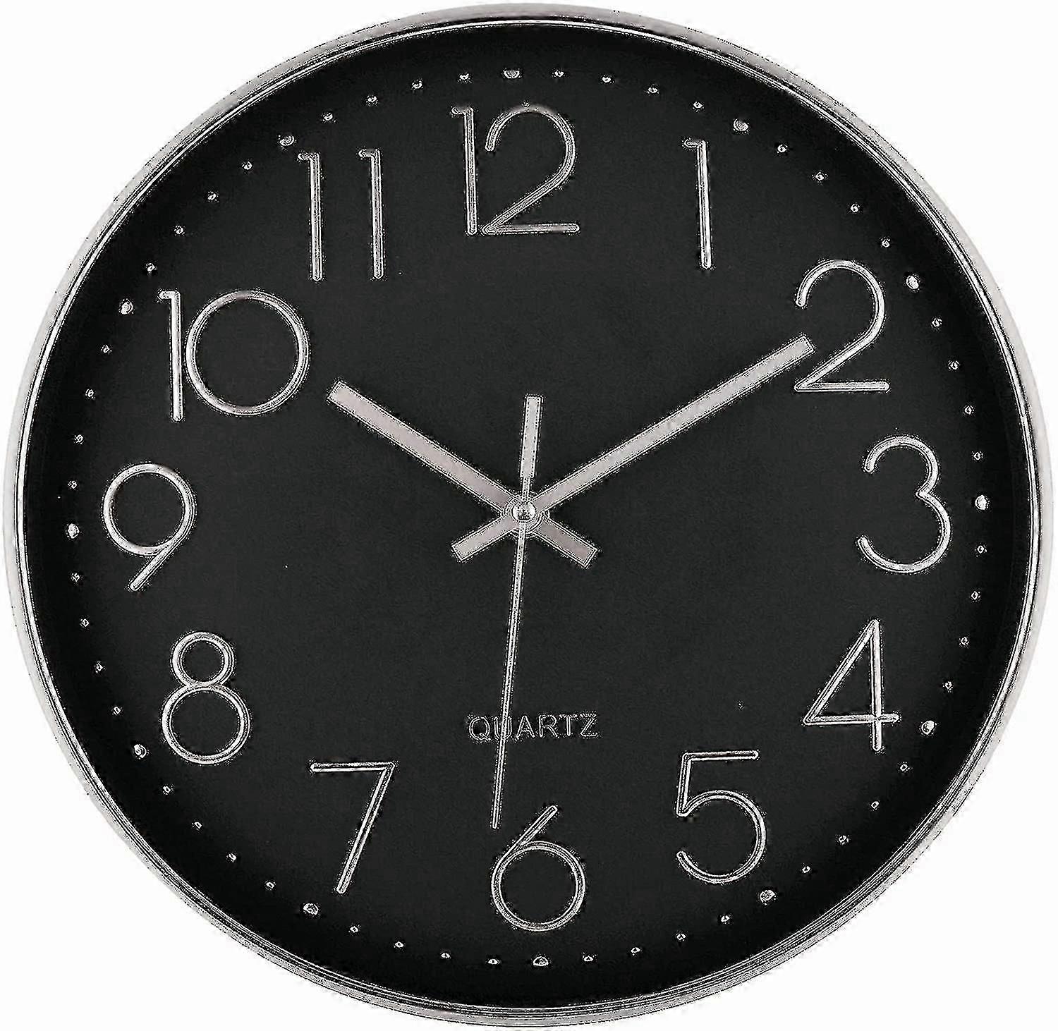 Wall Clock 12 Inch Silent No Tick Wall Clock