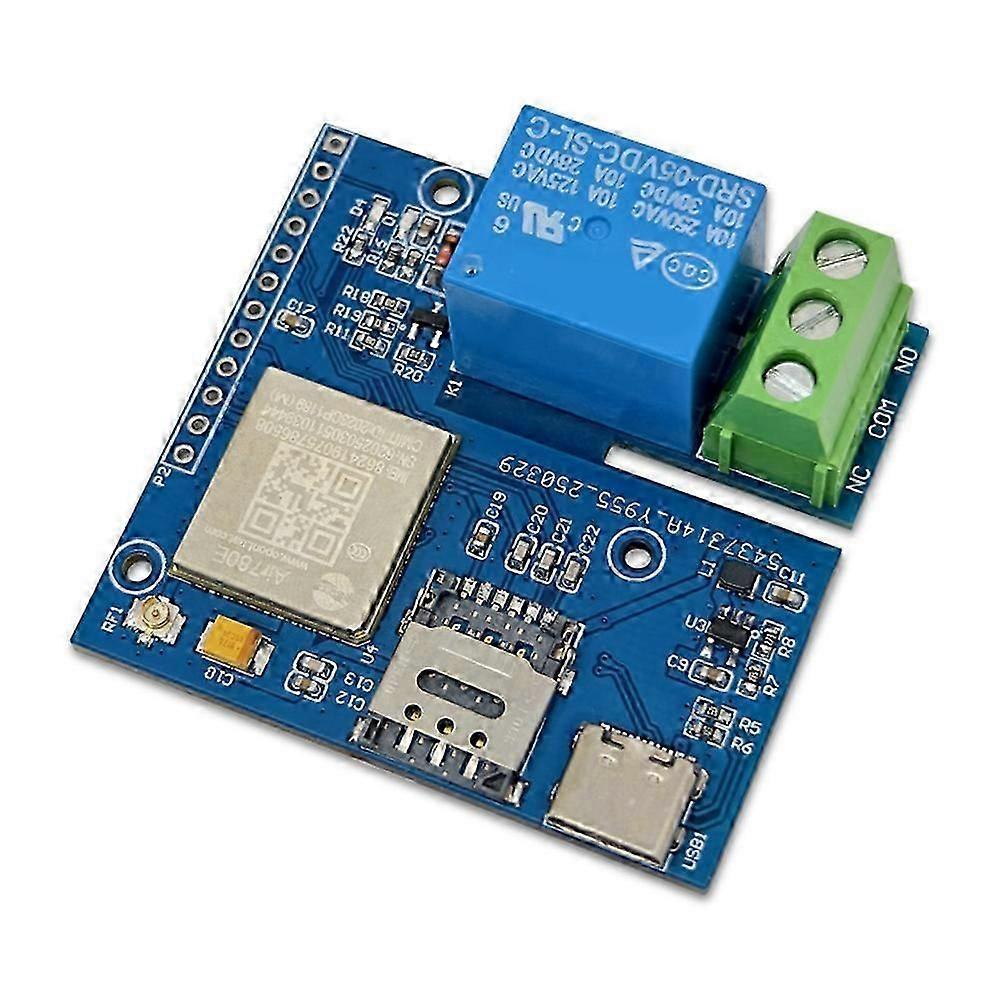 IoT 4G Single Relay Module Onboard AIR780E Module Support Type-C Power Supply