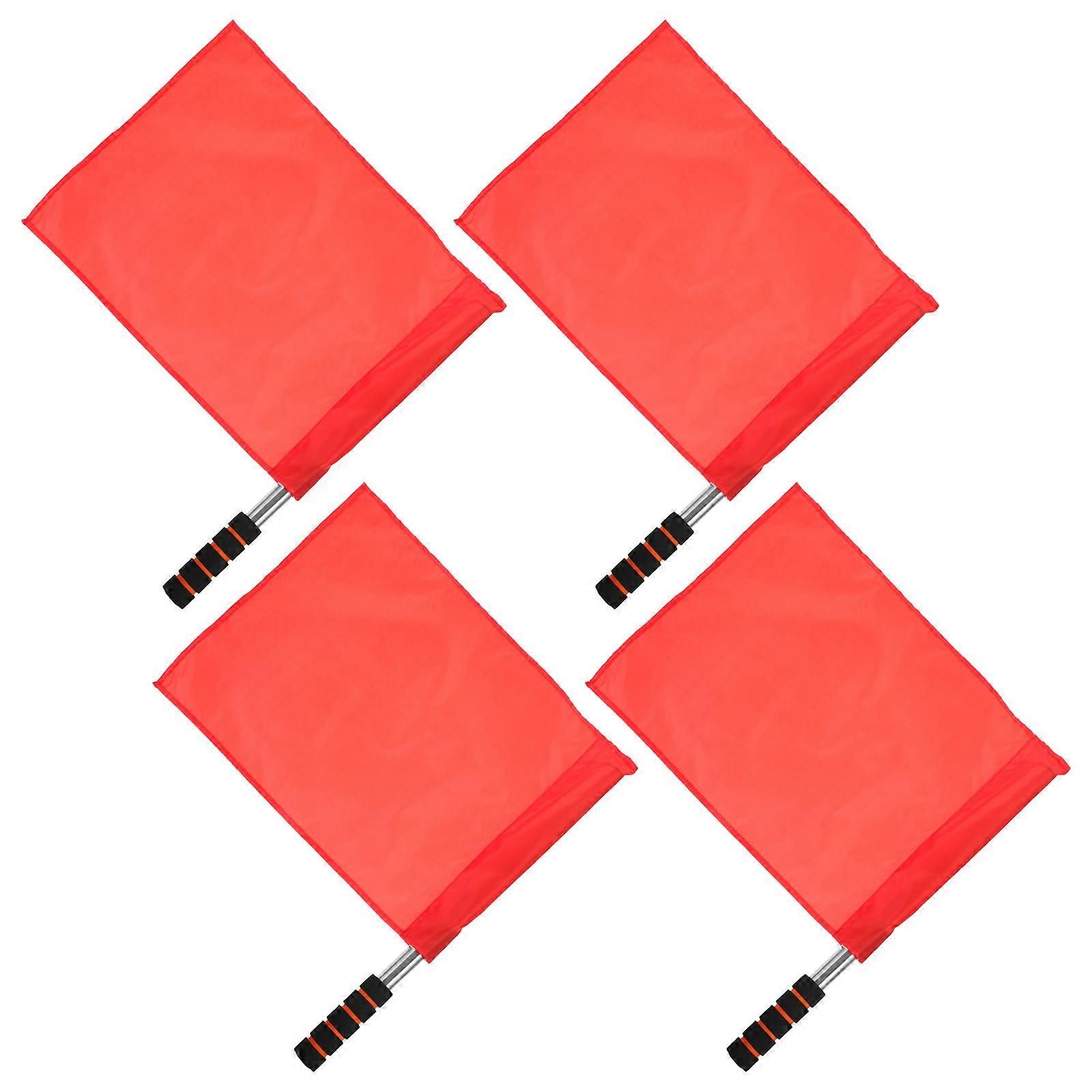 56Pcs Red Hand Referee Flags for Match Use