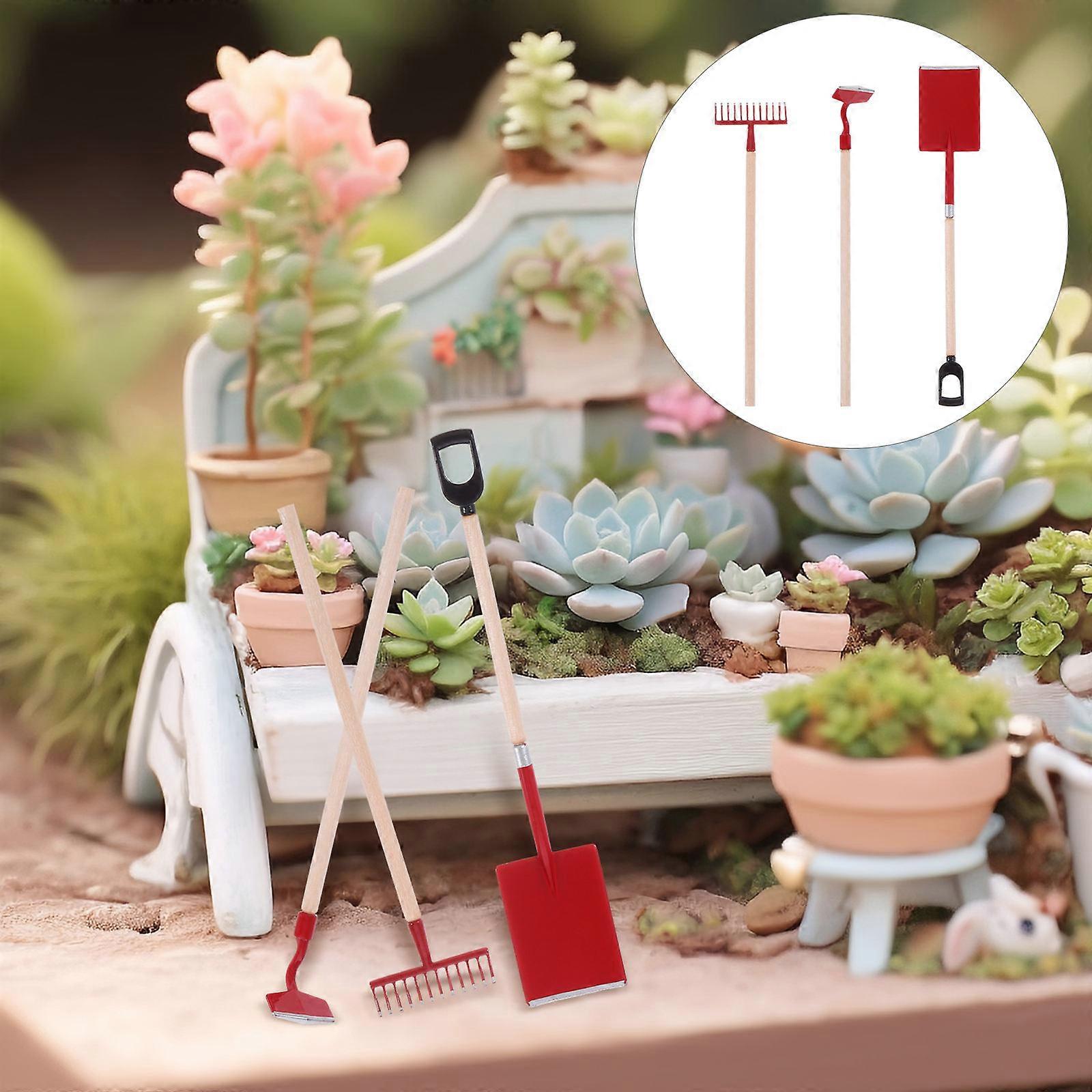 Mini Farm Tools Doll Accessories for Decoration 1Set