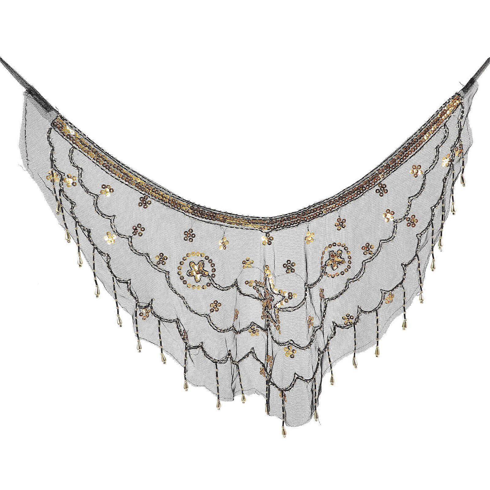 Performance Belly Dance Veil Mask for Decor Black Elegant Accessory