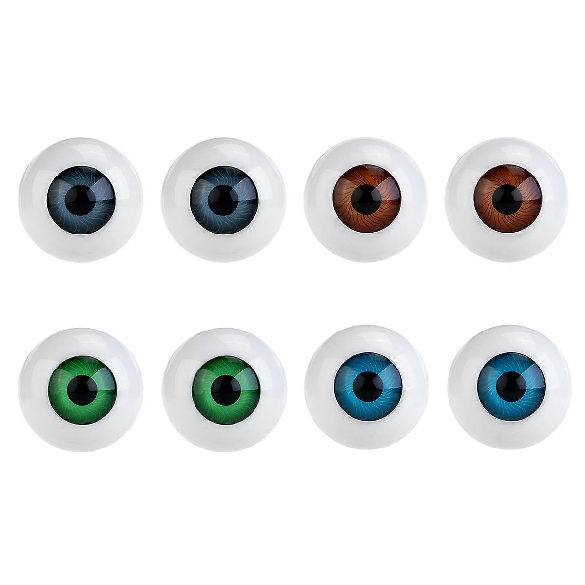 Hollow Eyeball Plastic Eyeballs for Halloween Parties 8Pcs Kit