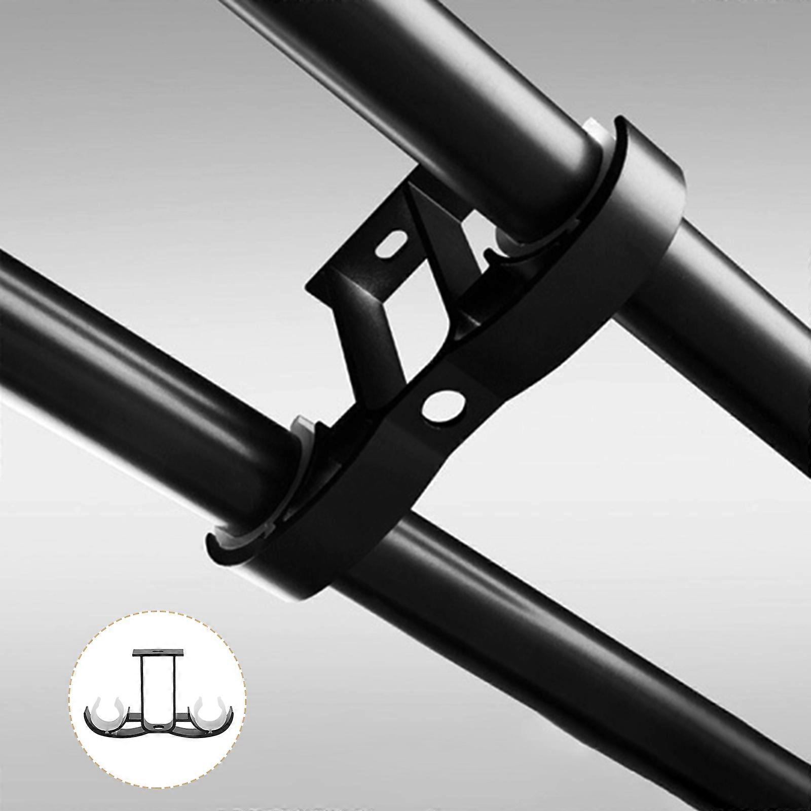 Curtain Rod Bracket Window Dressing Holder for Supporting 1Pair Black