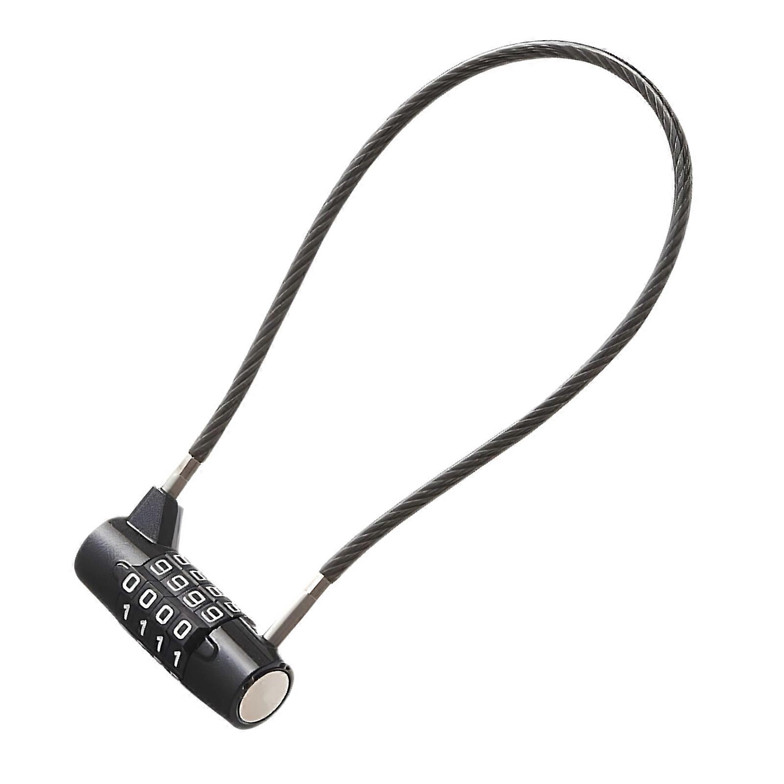 Adjustable Passwords Combination Lock Featuring Flexible Steel Cable for High Security Applications Multicolor