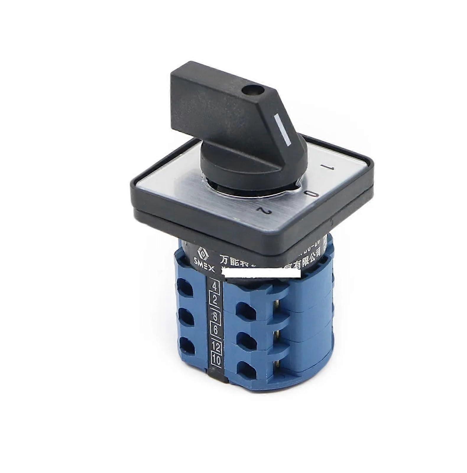 Rotary Cam Changeover Switch 3 Position 20A 440V 3 Phase Durable Selector for Easy Switching