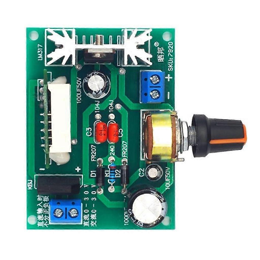 LM317 Adjustable Voltage Regulator Board with Digital Display 2A for Precision Electronic Projects