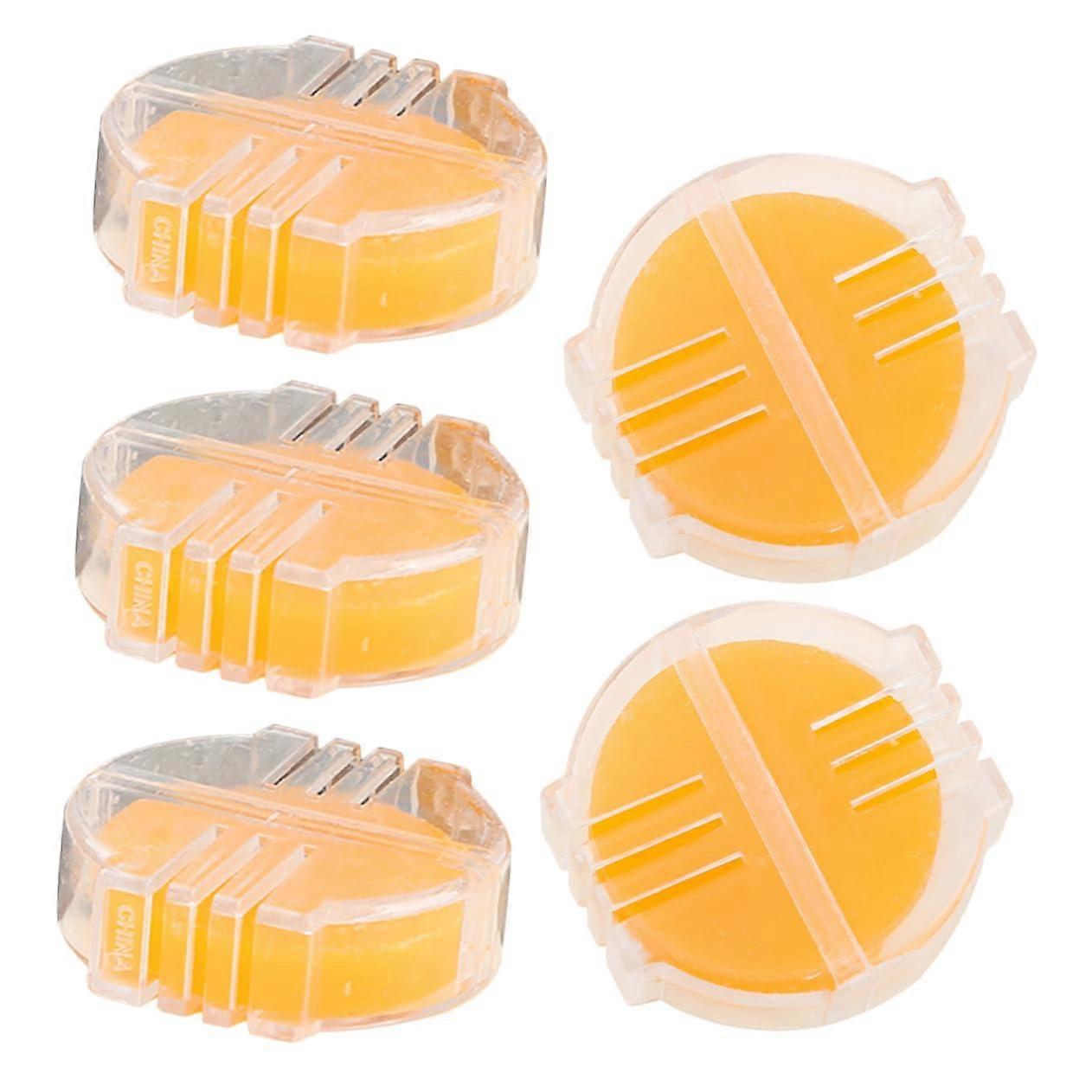 5pcs Beeswax Thread Conditioner for Hand Sewing Embroidery Cross Stitch with Plastic Holder