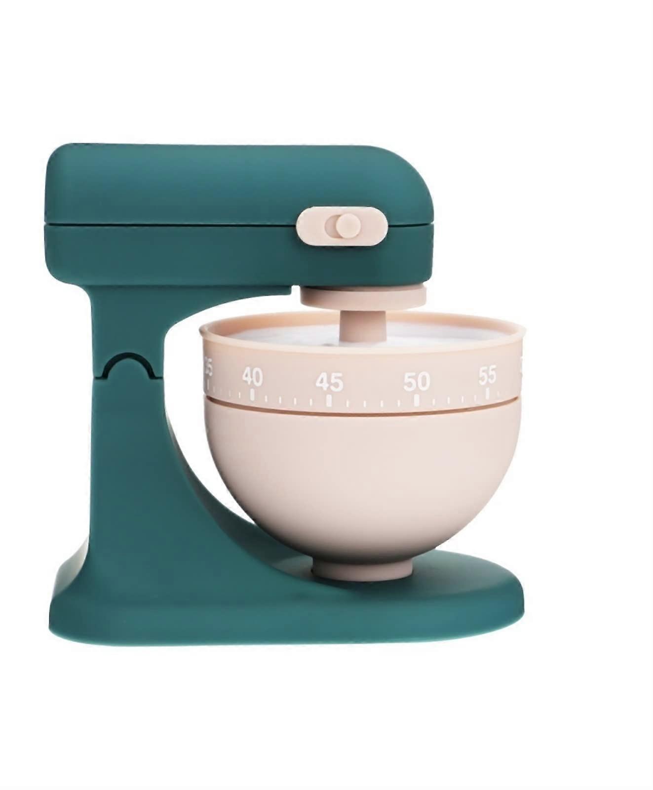 5pcs Green Mechanical Kitchen Timer for Cooking and Baking with Loud Alarm Countdown