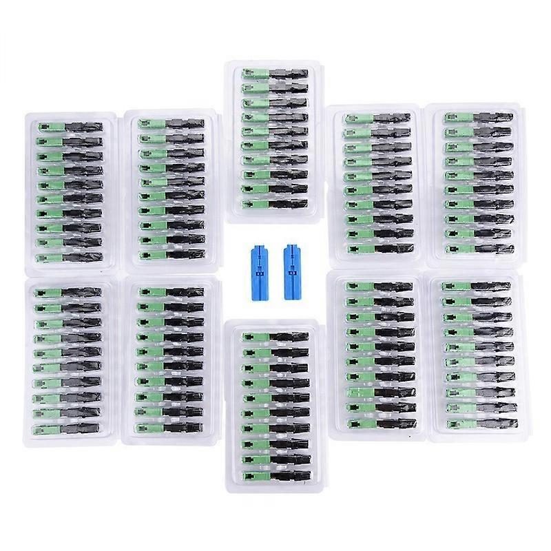 Quick SC/APC Connector Fast 100Pcs Optic Embedded Fiber Connecting Adapter