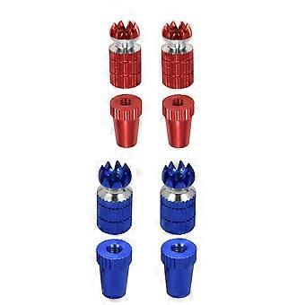 2set Aluminum RC Transmitter Stick Ends Controller Thumb Rocker M3 Thread for TX Futaba / FrSky / Spektrum Red & Blue