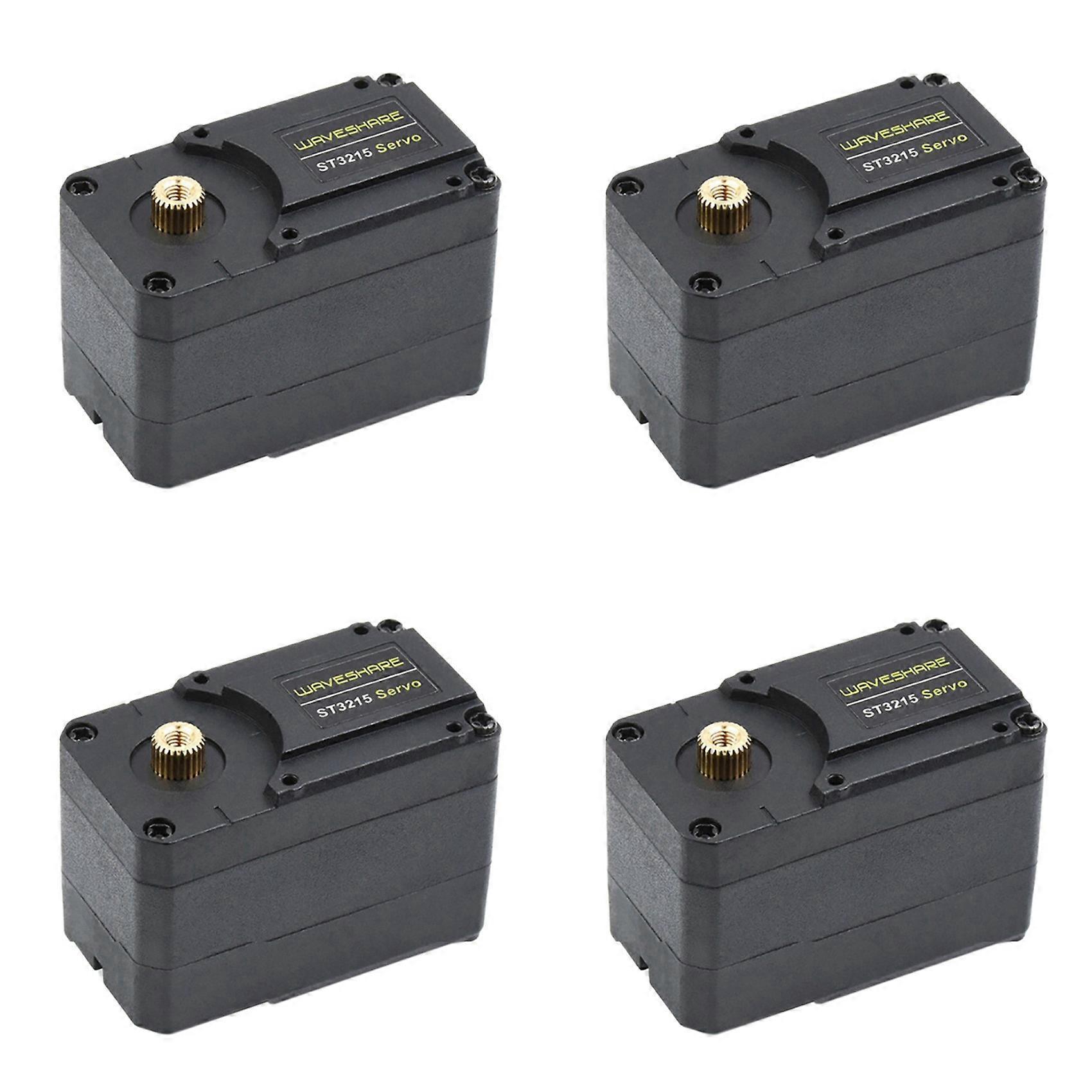 4X Waveshare 30Kg High Torque Programmable 360Degree Magnetic Encoder Serial Bus Servo ST3215 12V Two-Way Feedback