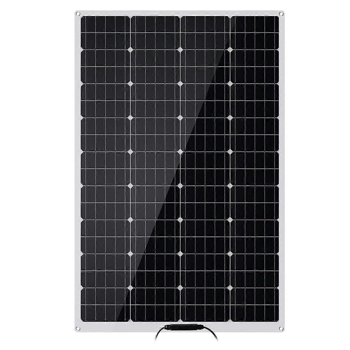 200W Monocrystalline Solar Panel Kit SemiFlexible  Efficiency for RV Car Battery Charging