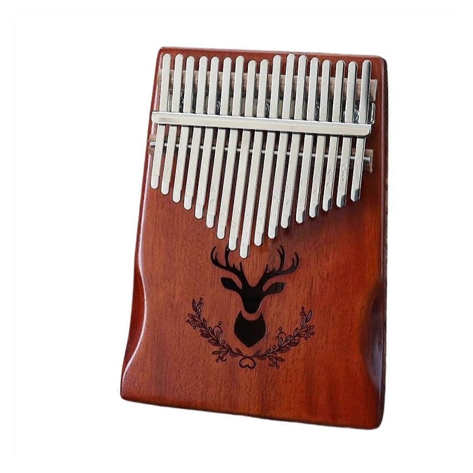 Kalimba Thumb Piano for Beginners Solid Walnut Wood with Numbered Keys Ergonomic Design