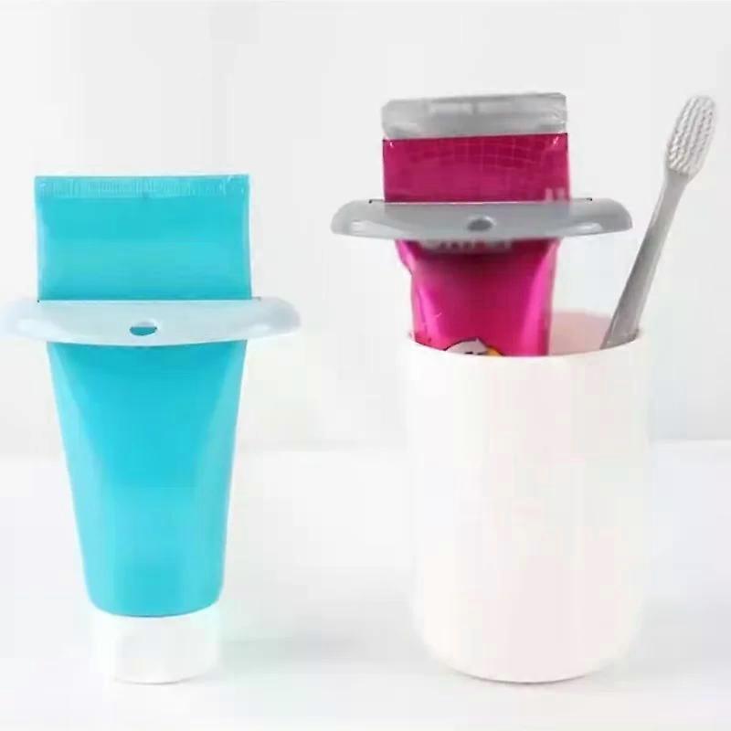 2Pcs Creative Home Toothpaste Squeezer Multi purpose Facial Cleanser Squeezer Brushing Tool Bathroom Accessories