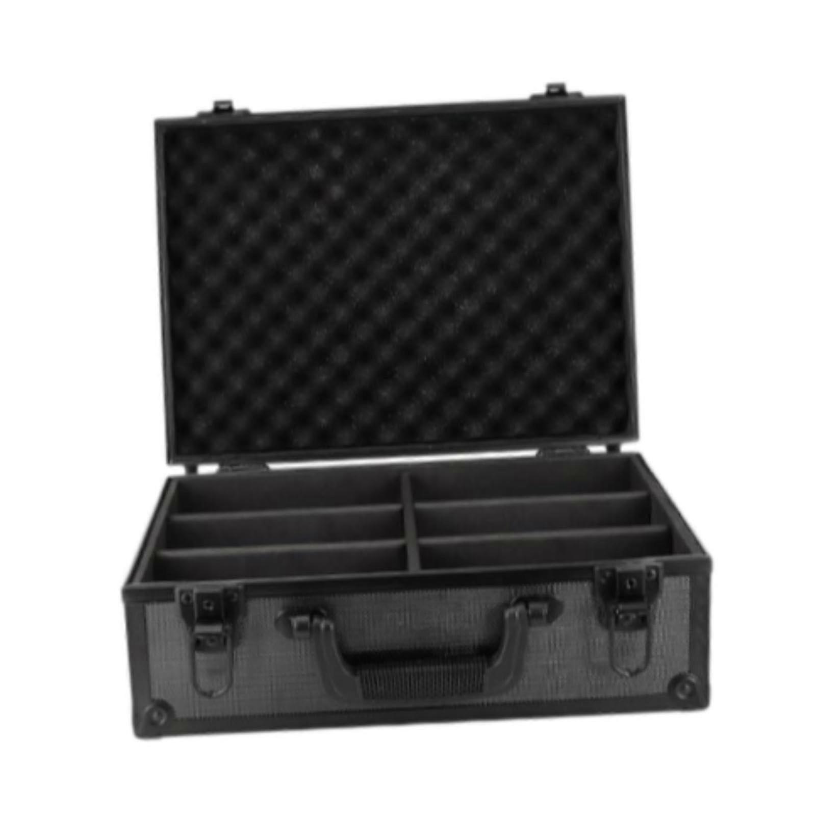 Lockable Aluminum Trading Card Storage Case with Large Capacity and Protective Sponge Lining