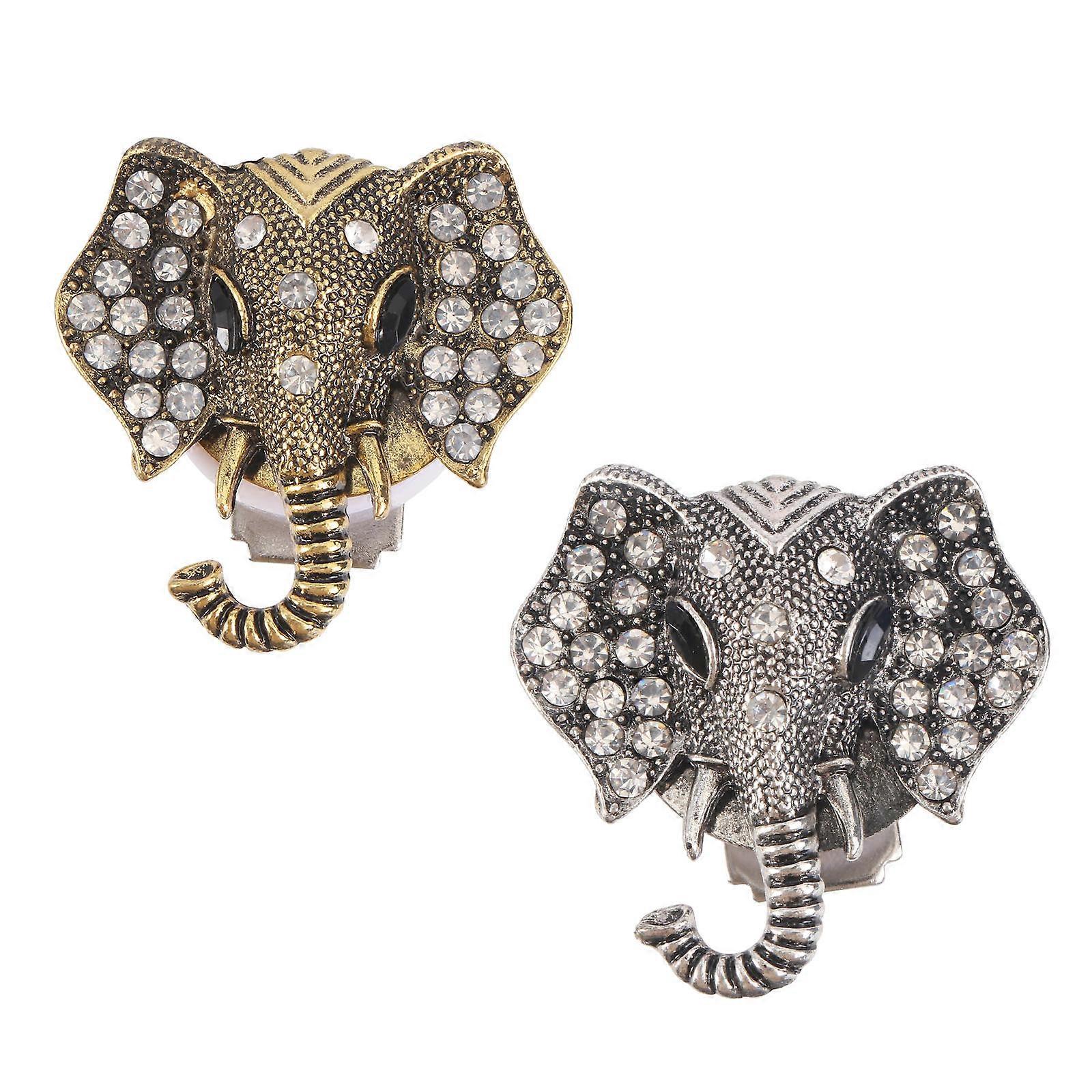 Car Air Vent Decoration Elephant Diffuser Clip for Essential Oil 2Pcs