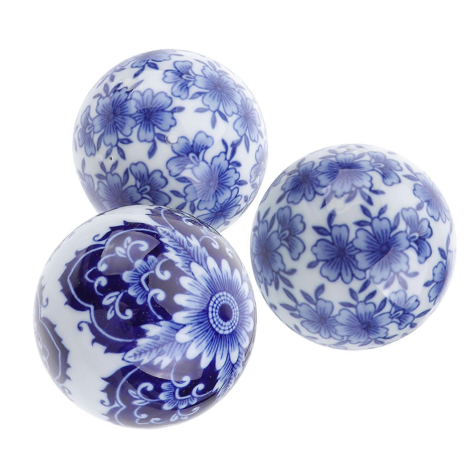 Creative Ceramics Balls Floating Decorative Set with 6Pcs for Home