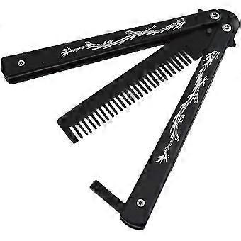 Dww-butterfly Comb, Stainless Steel Folding Comb