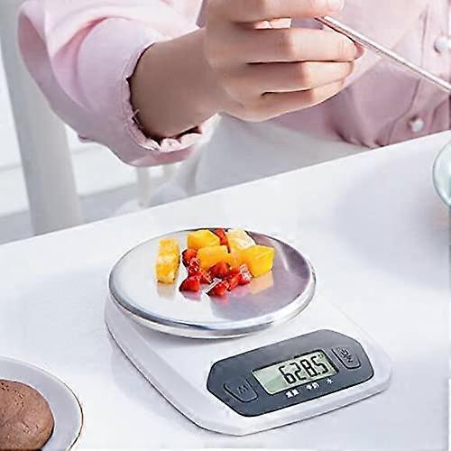 Kitchen Food Scale Compact Digital Design with Automatic Unit Conversion for Baking and Cooking 15.7x11.4cm