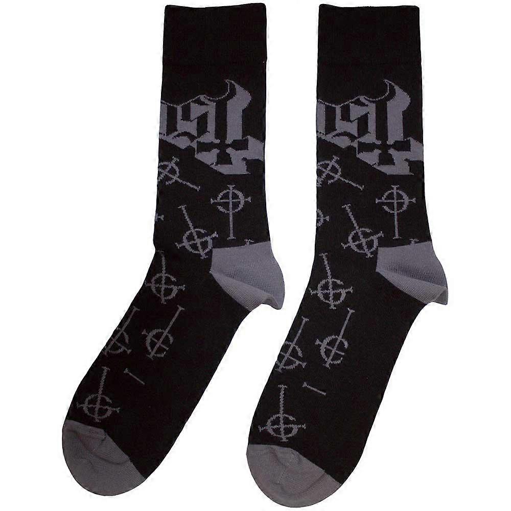 Ghost Symbol Pattern Band Logo Ankle Socks