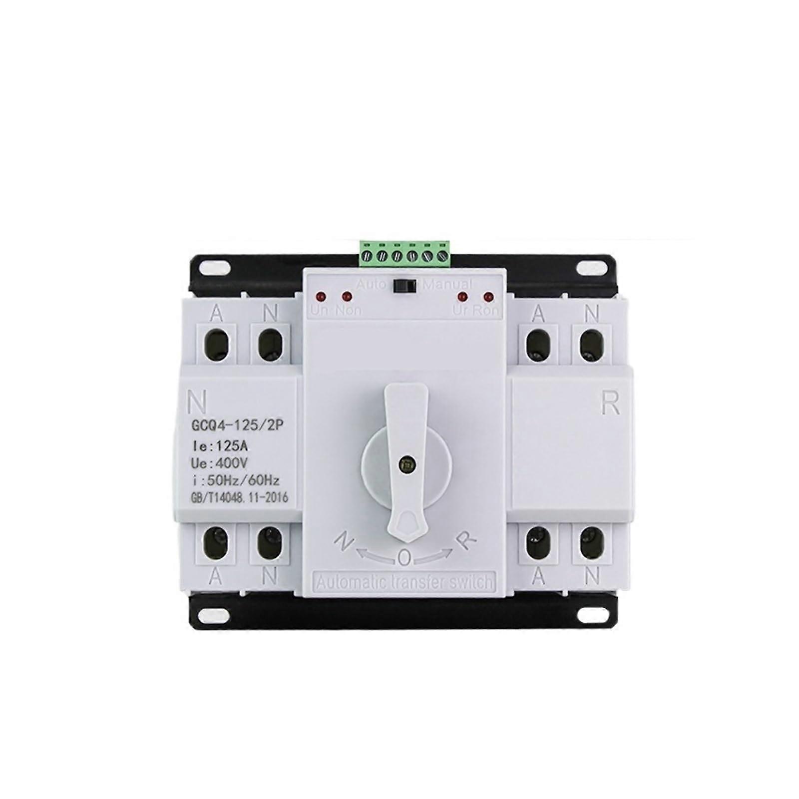 Dual Power Automatic Transfer Switch 220V 63A Single Phase with Two Pole 16A Electrical Connector