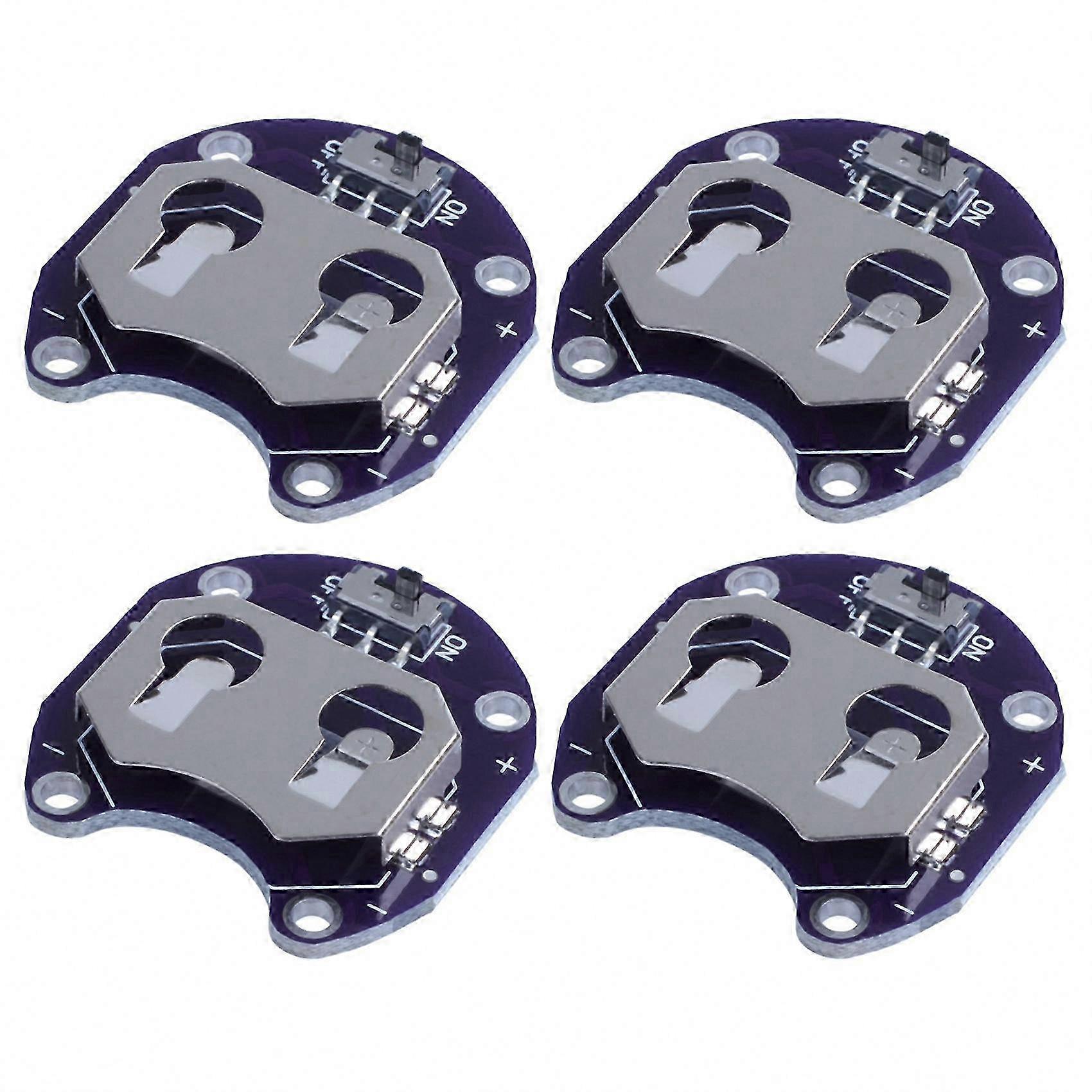 CR2032 Coin Cell Battery Holder with Switch - 6 Pack for Electronics Projects