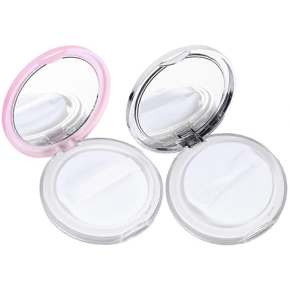 Makeup Sponge Container Powder Puff Box for Storage 2Sets