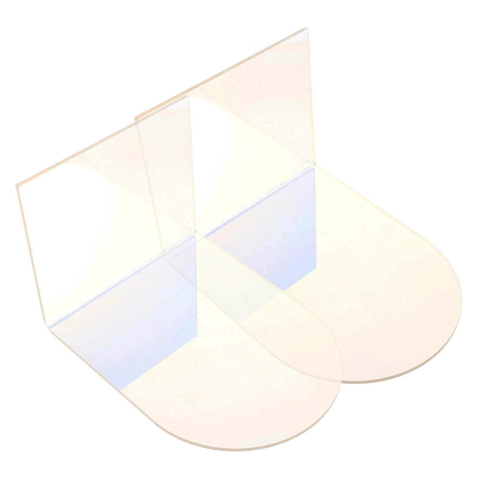Acrylic Book End Multi-Function Book Holder for Desktop 4Pairs