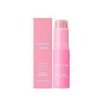 PDRN Pink Collagen Volume Multi Balm 10g, Hydraterende lippenbalsem voor droge, schrale lippen, Lichtgewicht, niet-plakkerige, hydraterende lippenbalsemstick