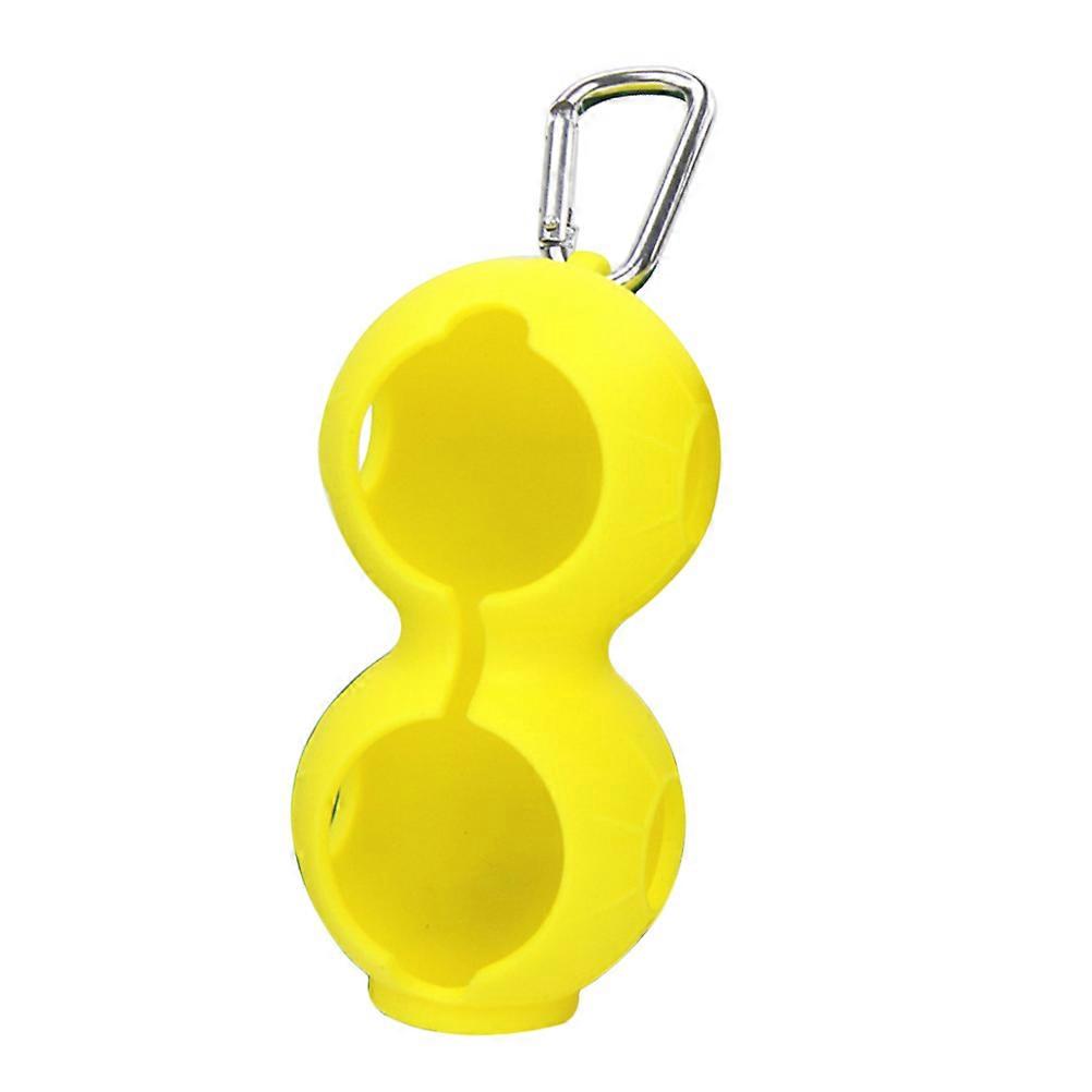 Golfballholder Silikonbærer for balloppbevaring Gul