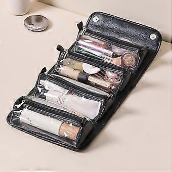 Hanging Toiletry Bag, Removable 4-in-1 Cosmetic Bag, Roll Up Makeup Organizer