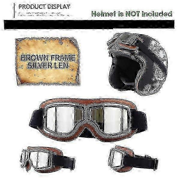 Retro-Aviator-Motorradbrille