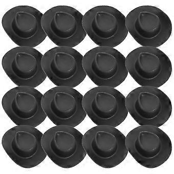 40pcs mini cowboy chapéus miniatura ocidental chapéus fingir jogar doll party acessórios