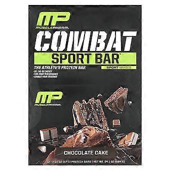 MusclePharm Combat Sport Bar™, Schokoladenkuchen, 12 Riegel, je 57 g (2,01 oz)